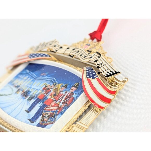 2010 Official White House Christmas Ornament Marine Band Music Theme Patriotic - Picture 5 of 8